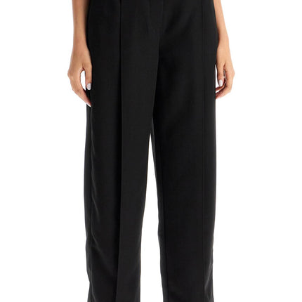 Ganni lightweight pants with pleats