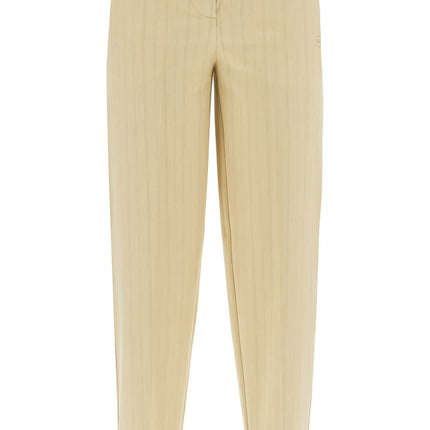 Ganni striped tapered trousers