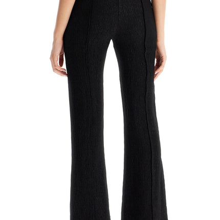 Ganni flared viscose trousers for