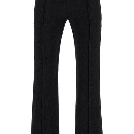 Ganni flared viscose trousers for