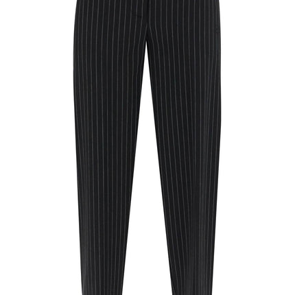 Ganni striped tapered trousers