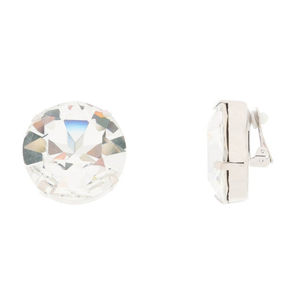 Alessandra Rich large crystal clip-on earrings