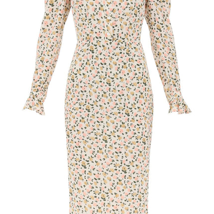 Alessandra Rich floral shirt dress