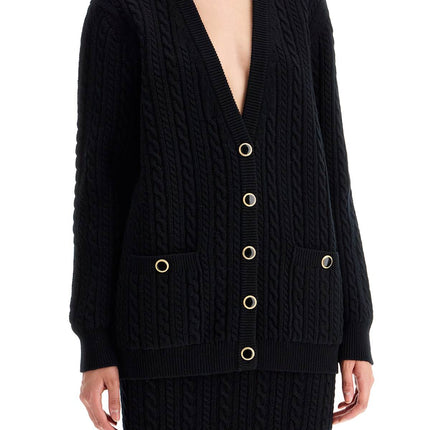 Alessandra Rich oversized wool cardigan