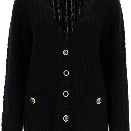 Alessandra Rich oversized wool cardigan