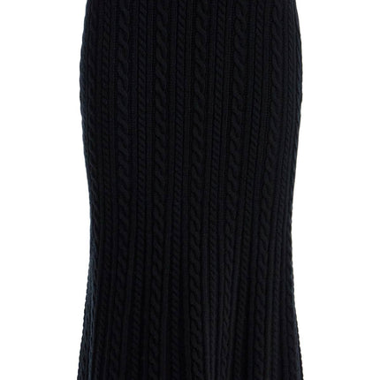 Alessandra Rich "knitted midi skirt with cable knit