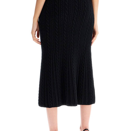 Alessandra Rich "knitted midi skirt with cable knit