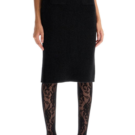 Alessandra Rich 'alpaca midi skirt