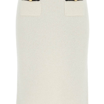 Alessandra Rich 'alpaca midi skirt