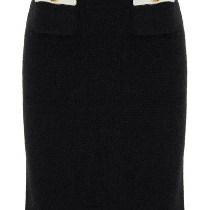 Alessandra Rich 'alpaca midi skirt