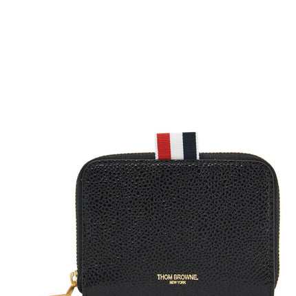 Thom Browne portafoglio slim con zip circonferenziale nero