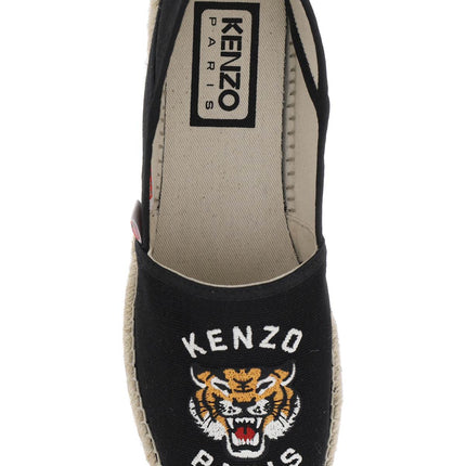 Kenzo canvas espadrilles with logo embroidery