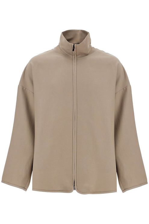 Fear Of God dusty beige wool jacket with high collar