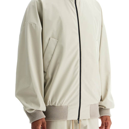 Fear Of God beige nylon and polyester jacket with high collar and zip