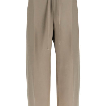 Fear Of God beige wide leg pants in virgin wool and viscose