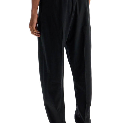 Fear Of God wide leg black cotton and wool pants