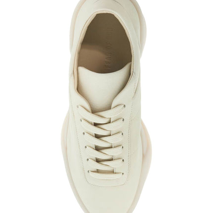 Fear Of God beige leather low minimalist aerobic sneakers