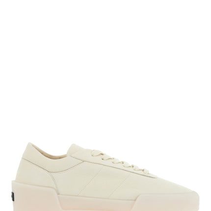 Fear Of God beige leather low minimalist aerobic sneakers