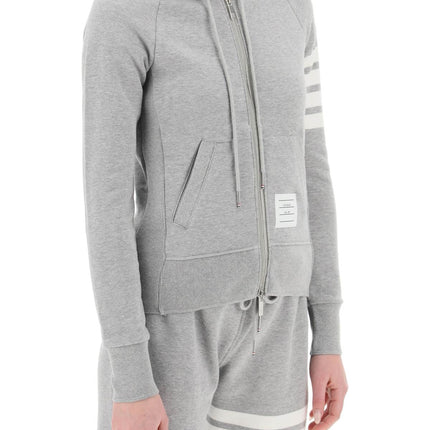 Thom Browne 4-bar full zip hoodie