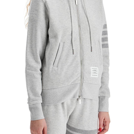 Thom Browne 4-bar hoodie with zipper and