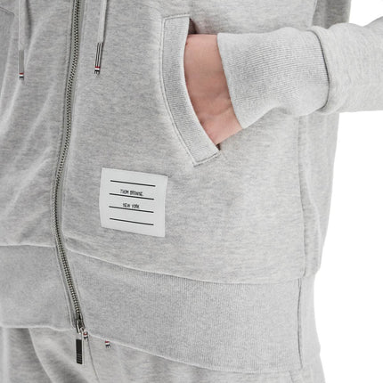 Thom Browne 4-bar hoodie with zipper and