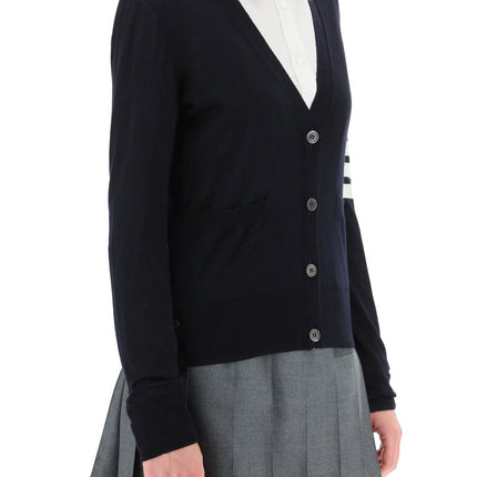 Thom Browne 4-bar merino wool cardigan