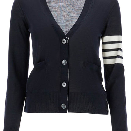 Thom Browne 4-bar merino wool cardigan