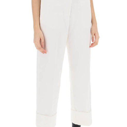 Thom Browne cropped wide leg jeans