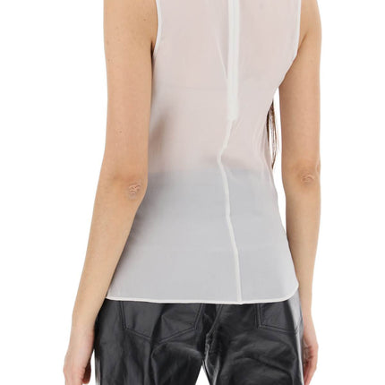 Ami Alexandre Matiussi sleeveless silk top in