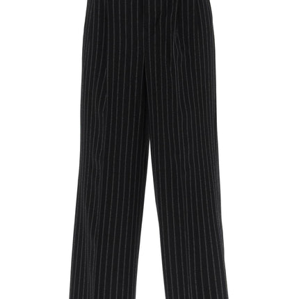 Ami Alexandre Matiussi wide-legged pinstripe trousers with