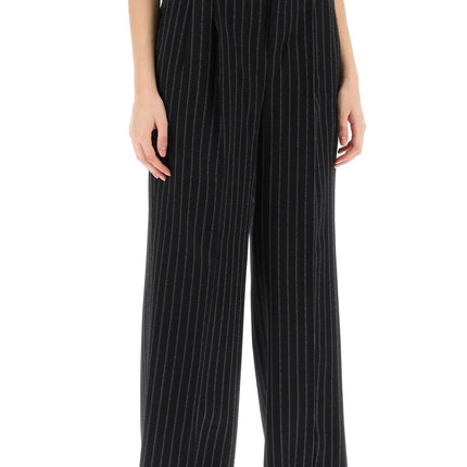 Ami Alexandre Matiussi wide-legged pinstripe trousers with