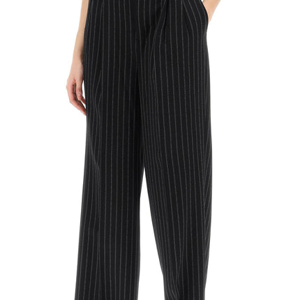 Ami Alexandre Matiussi wide-legged pinstripe trousers with