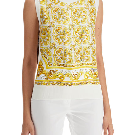 Dolce & Gabbana "silk sleeveless top with mai