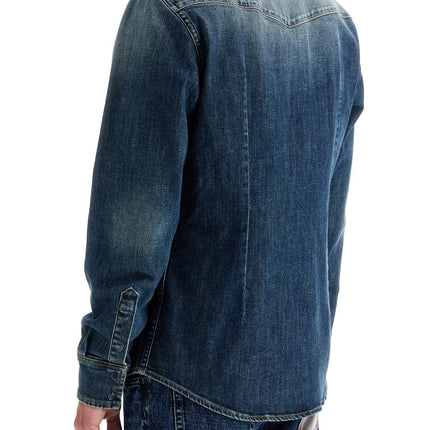 Dolce & Gabbana denim stretch shirt for men