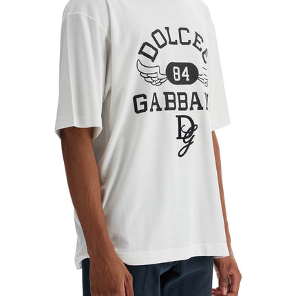 Dolce & Gabbana printed t-shirt with dg embroidery