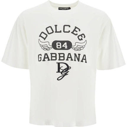 Dolce & Gabbana printed t-shirt with dg embroidery