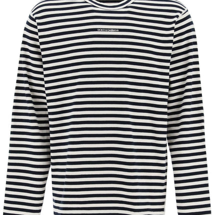 Dolce & Gabbana long-sleeved striped t-shirt