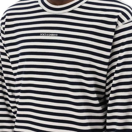 Dolce & Gabbana long-sleeved striped t-shirt