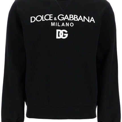 Dolce & Gabbana "round neck sweatshirt with dg embroidery and lettering