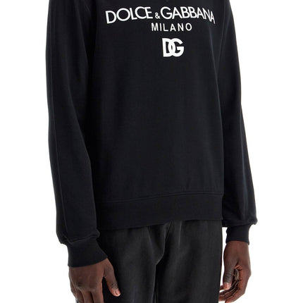 Dolce & Gabbana "round neck sweatshirt with dg embroidery and lettering