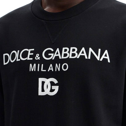 Dolce & Gabbana "round neck sweatshirt with dg embroidery and lettering