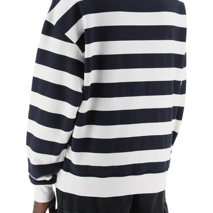 Dolce & Gabbana striped sweatshirt with embroidered logo