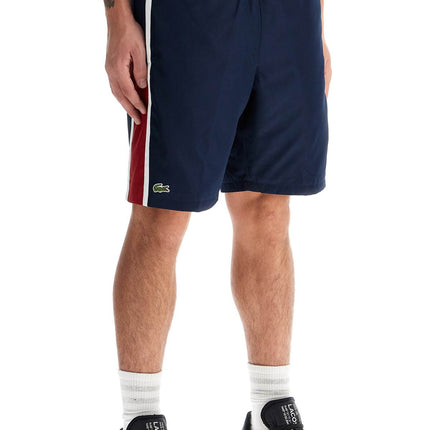 Lacoste sporty color block bermuda shorts