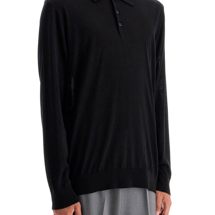 Golden Goose long-sleeved wool polo shirt