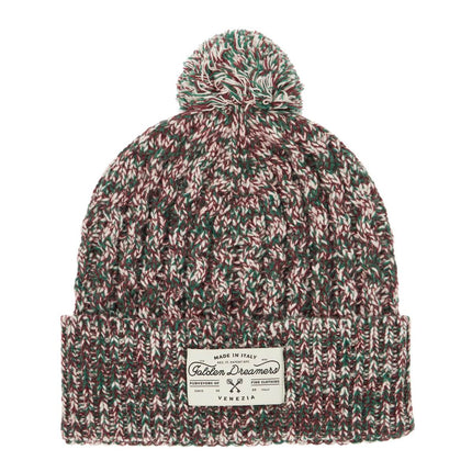 Golden Goose multicolor wool beanie hat with pom pom.