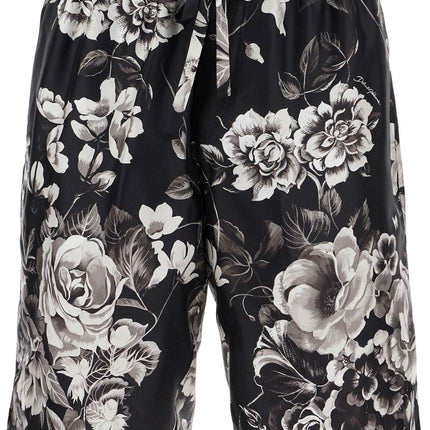 Dolce & Gabbana silk floral print bermuda shorts set