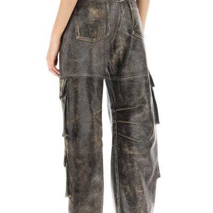 Golden Goose irin cargo pants in vintage-effect nappa leather