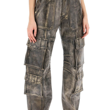 Golden Goose irin cargo pants in vintage-effect nappa leather