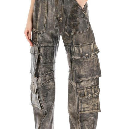 Golden Goose irin cargo pants in vintage-effect nappa leather