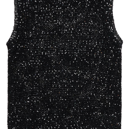 Golden Goose knitted vest with sequins embell